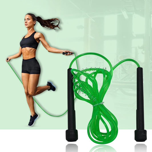 Premium Sports Speed Skipping Rope, Jump Rope with Pvc Handle, Multicolor Pvc Pencil Skipping Rope for Men, Women, Boys & Girls (Green) 19226