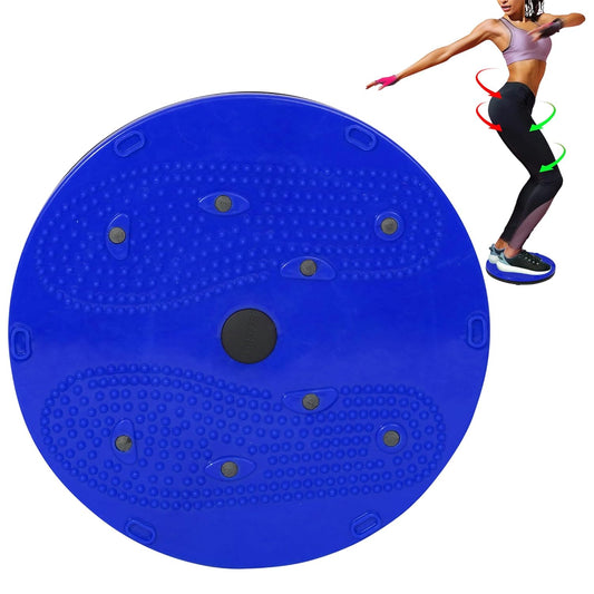 Premium Waist Disc Accupressure with Magnets Reflexology, Slimming Abdominal 5 In 1 Tummy Twister Ab Exerciser (Blue) 19227