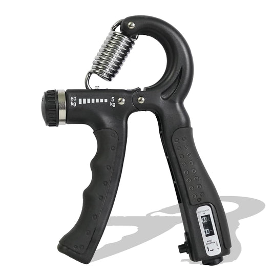 Premium Counter 10Kg To 60Kg Weight Adjustable Professional Counter Hand Gripper for Men & Women | Counter Hand Grip|Finger Exerciser|Power Gripper|Black Color| 19227